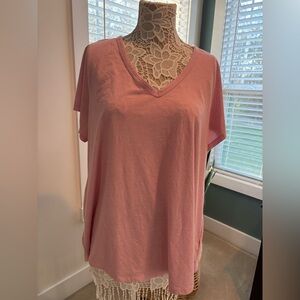 Torrid Pink V-Neck  Top